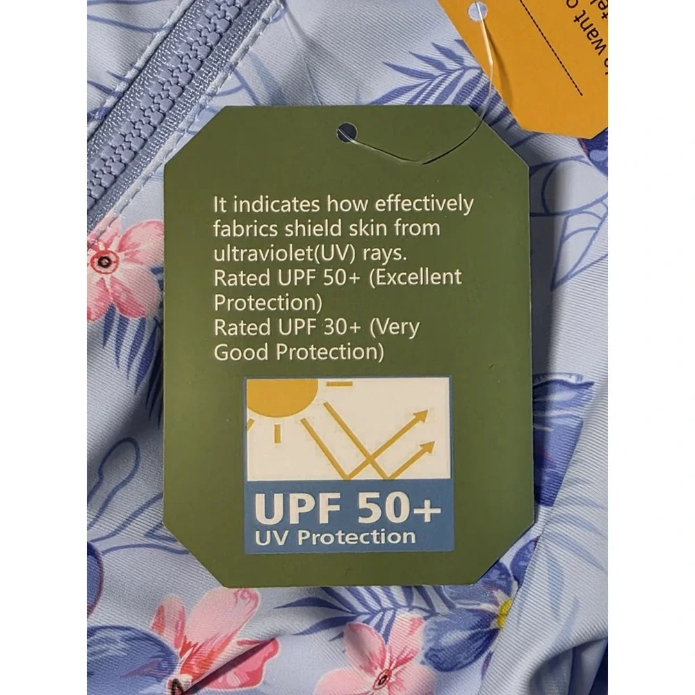 Umelok Baby Girls Size 9-12 Months One Piece Swimsuit With Longsleeve UPF 50+